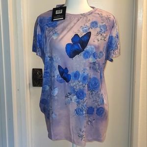 Butterfly & Floral new top